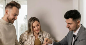 Investor reviewing real estate tax loss strategies and rental property financial documents